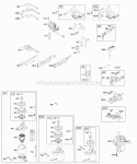 Alternator Electric Starter Electrical Flywheel Brake Ignition Diagram and Parts List for 127882-1145-01  Briggs and Stratton Engine